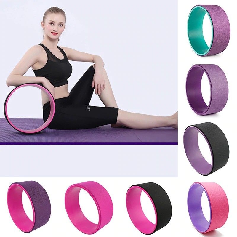 Roue colorée de yoga de débutant, roue arrière de rouleau de yoga avec la remplissage épaisse fournisseur