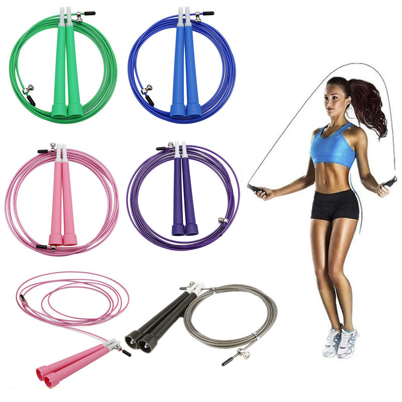 Corde de saut réglable d'équipement de forme physique, corde de saut pesée pour des femmes fournisseur