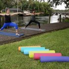 Anti tapis coloré de yoga de glissement, tapis épais d'exercice de forme physique de gymnase avec des bandages fournisseur