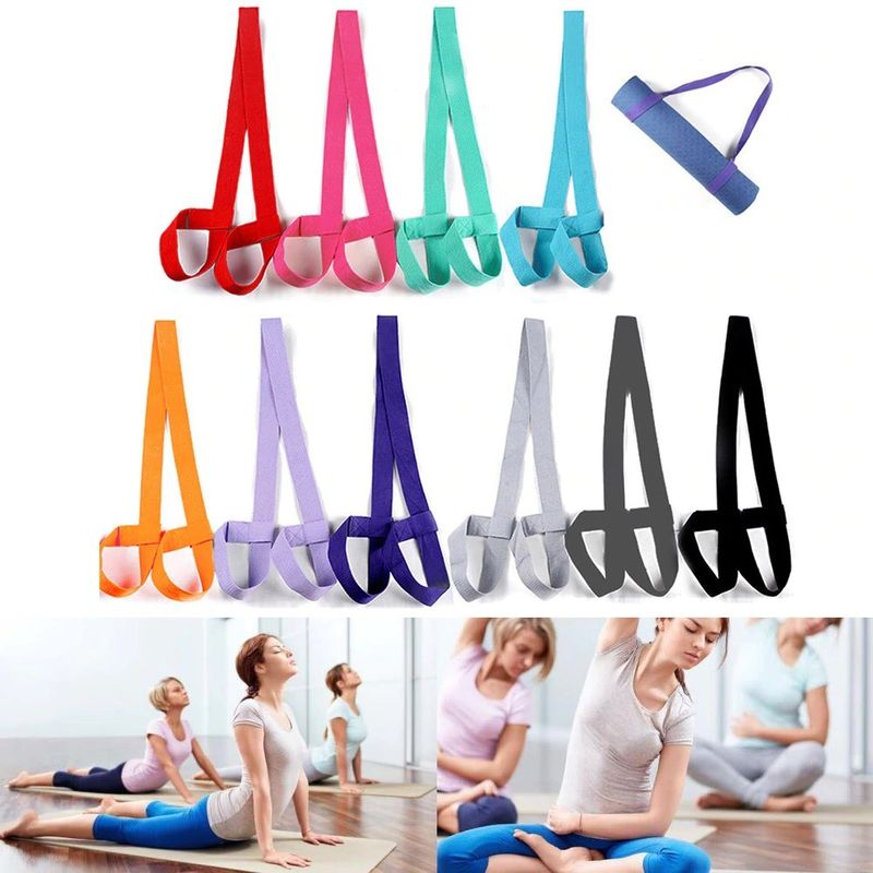 Le yoga de gymnase étaye l'exercice réglable de ceinture d'épaule de transporteur de bride de tapis de courroie de tapis de yoga fournisseur